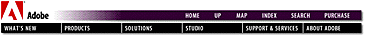 Header menu graphic from the Adobe Web site.