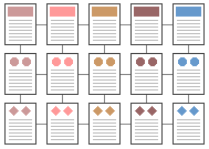 Diagram of grid-like site organization.